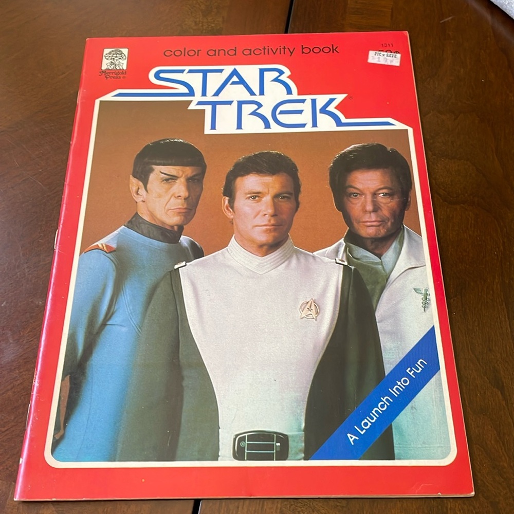 Vintage 1979 Paramount Pictures Star Trek Color and activity Book